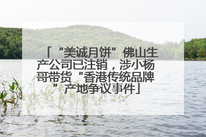 “美诚月饼”佛山生产公司已注销，涉小杨哥带货“香港传统品牌”产地争议事件