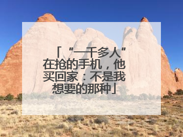 “一千多人”在抢的手机，他买回家：不是我想要的那种