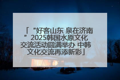 “好客山东 泉在济南”2025韩国水原文化交流活动圆满举办 中韩文化交流再添新彩