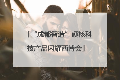 “成都智造”硬核科技产品闪耀西博会