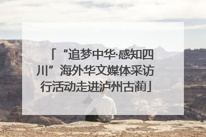 “追梦中华·感知四川”海外华文媒体采访行活动走进泸州古蔺