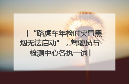 “路虎车年检时突冒黑烟无法启动”，驾驶员与检测中心各执一词