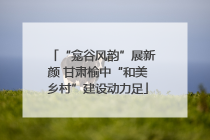 “龛谷风韵”展新颜 甘肃榆中“和美乡村”建设动力足