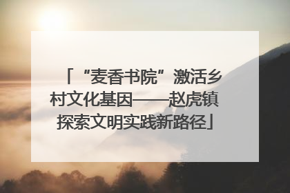 “麦香书院”激活乡村文化基因——赵虎镇探索文明实践新路径