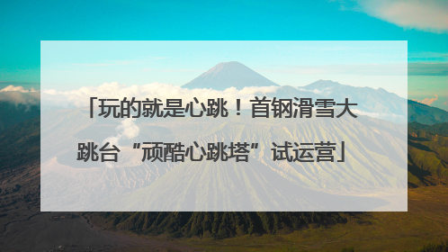玩的就是心跳！首钢滑雪大跳台“顽酷心跳塔”试运营