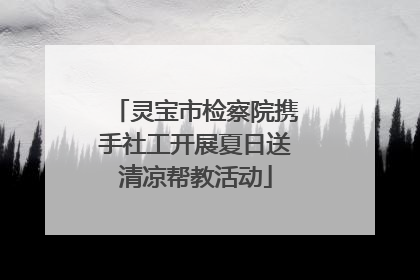 灵宝市检察院携手社工开展夏日送清凉帮教活动