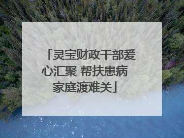 灵宝财政干部爱心汇聚 帮扶患病家庭渡难关