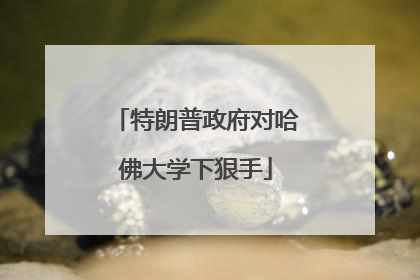 特朗普政府对哈佛大学下狠手