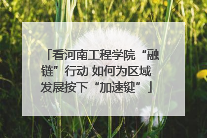 看河南工程学院“融链”行动 如何为区域发展按下“加速键”
