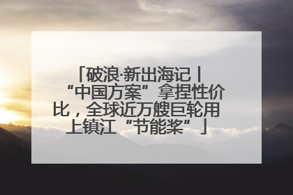破浪·新出海记丨 “中国方案”拿捏性价比，全球近万艘巨轮用上镇江“节能桨”