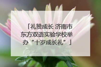 礼赞成长 济南市东方双语实验学校举办“十岁成长礼”