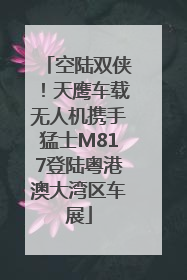 空陆双侠！天鹰车载无人机携手猛士M817登陆粤港澳大湾区车展
