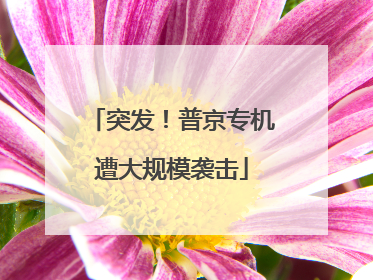 突发！普京专机遭大规模袭击