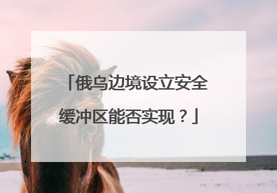 俄乌边境设立安全缓冲区能否实现？