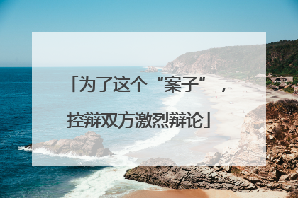 为了这个“案子”，控辩双方激烈辩论