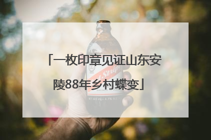 一枚印章见证山东安陵88年乡村蝶变