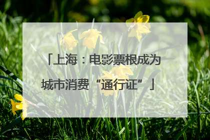 上海：电影票根成为城市消费“通行证”