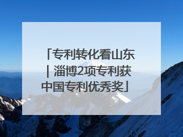 专利转化看山东｜淄博2项专利获中国专利优秀奖