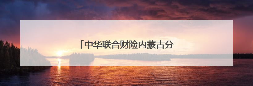 中华联合财险内蒙古分公司积极参与安全宣传