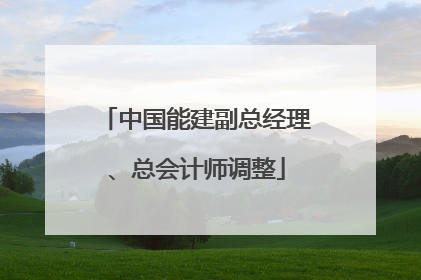 中国能建副总经理、总会计师调整