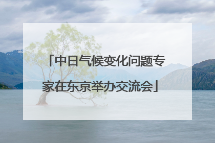 中日气候变化问题专家在东京举办交流会