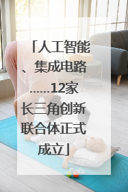 人工智能、集成电路……12家长三角创新联合体正式成立