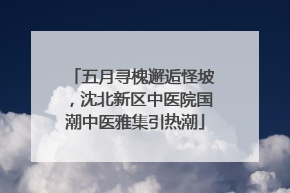 五月寻槐邂逅怪坡，沈北新区中医院国潮中医雅集引热潮