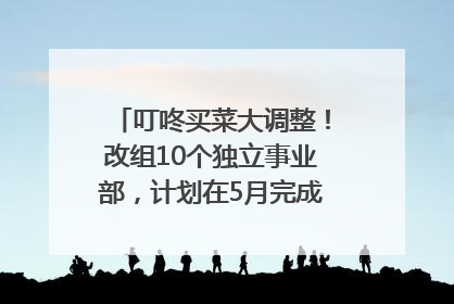 叮咚买菜大调整！改组10个独立事业部，计划在5月完成App端全面改版