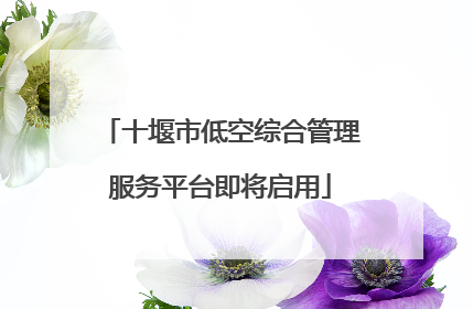 十堰市低空综合管理服务平台即将启用