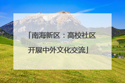 南海新区：高校社区开展中外文化交流
