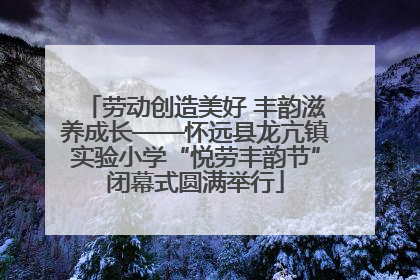 劳动创造美好 丰韵滋养成长——怀远县龙亢镇实验小学“悦劳丰韵节”闭幕式圆满举行