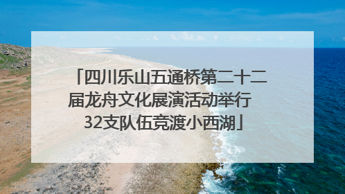 四川乐山五通桥第二十二届龙舟文化展演活动举行 32支队伍竞渡小西湖