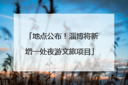 地点公布！淄博将新增一处夜游文旅项目