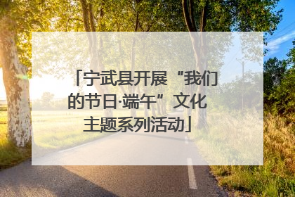 宁武县开展“我们的节日·端午”文化主题系列活动