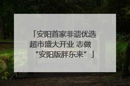 安阳首家非遗优选超市盛大开业 志做“安阳版胖东来”