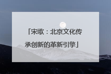 宋歌：北京文化传承创新的革新引擎