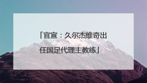 官宣：久尔杰维奇出任国足代理主教练