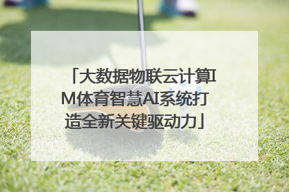 大数据物联云计算IM体育智慧AI系统打造全新关键驱动力