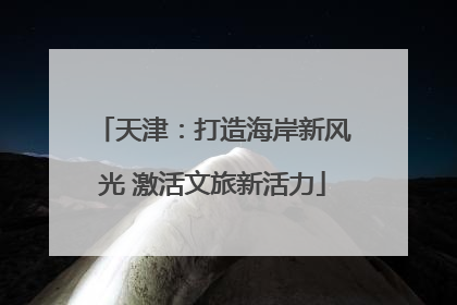 天津：打造海岸新风光 激活文旅新活力
