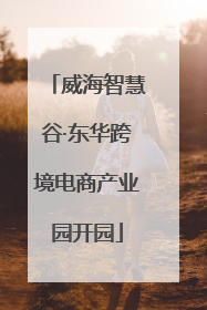 威海智慧谷·东华跨境电商产业园开园