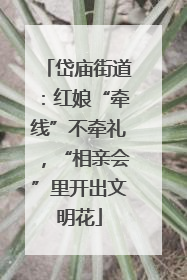 岱庙街道：红娘“牵线”不牵礼，“相亲会”里开出文明花