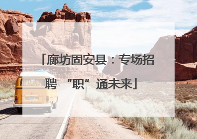 廊坊固安县：专场招聘 “职”通未来