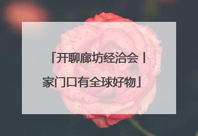 开聊廊坊经洽会丨家门口有全球好物