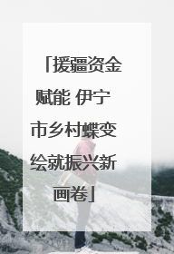 援疆资金赋能 伊宁市乡村蝶变绘就振兴新画卷