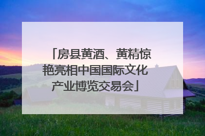 房县黄酒、黄精惊艳亮相中国国际文化产业博览交易会