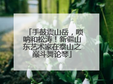 手鼓震山岳，唢呐和松涛！新疆山东艺术家在泰山之巅斗舞论琴