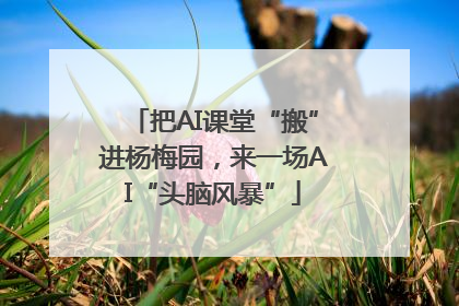 把AI课堂“搬”进杨梅园，来一场AI“头脑风暴”