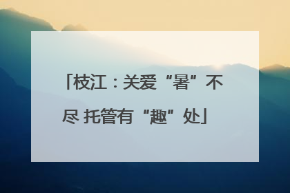 枝江：关爱“暑”不尽 托管有“趣”处