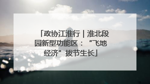 政协江淮行｜淮北段园新型功能区：“飞地经济”拔节生长