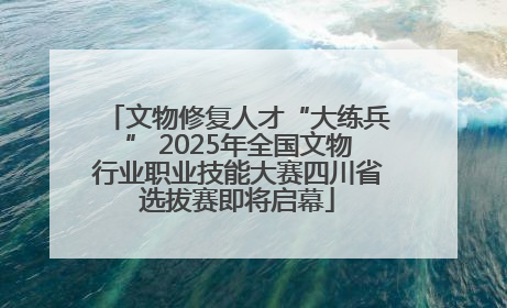 文物修复人才“大练兵” 2025年全国文物行业职业技能大赛四川省选拔赛即将启幕
